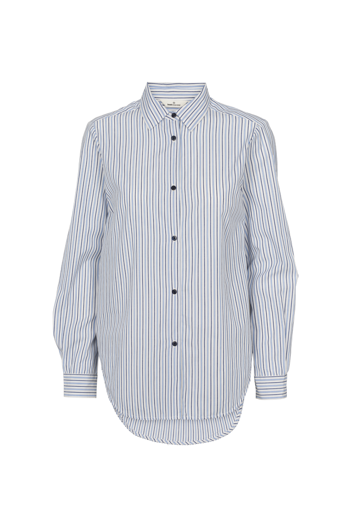 Basic Apparel Lula Shirt Shirts 726 Bright white / Asleigh blue / sky captain